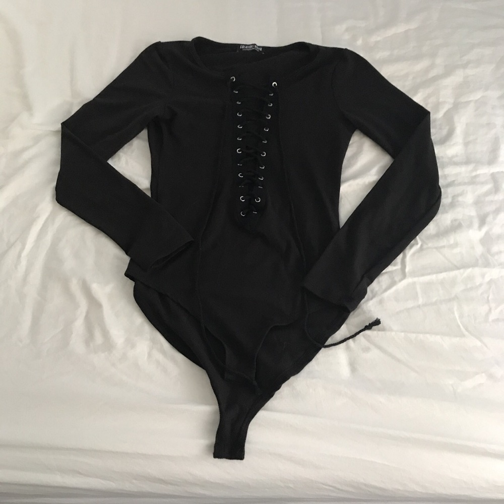 Fashion Nova Lace Up Bodysuit